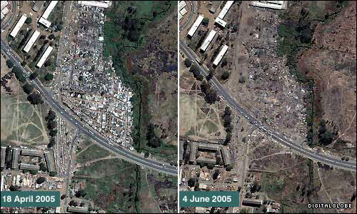 Harare-before and after.