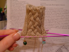 Braided Cable Baby Sock