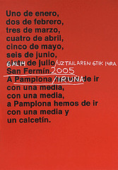 Cartel San Fermín 2005
